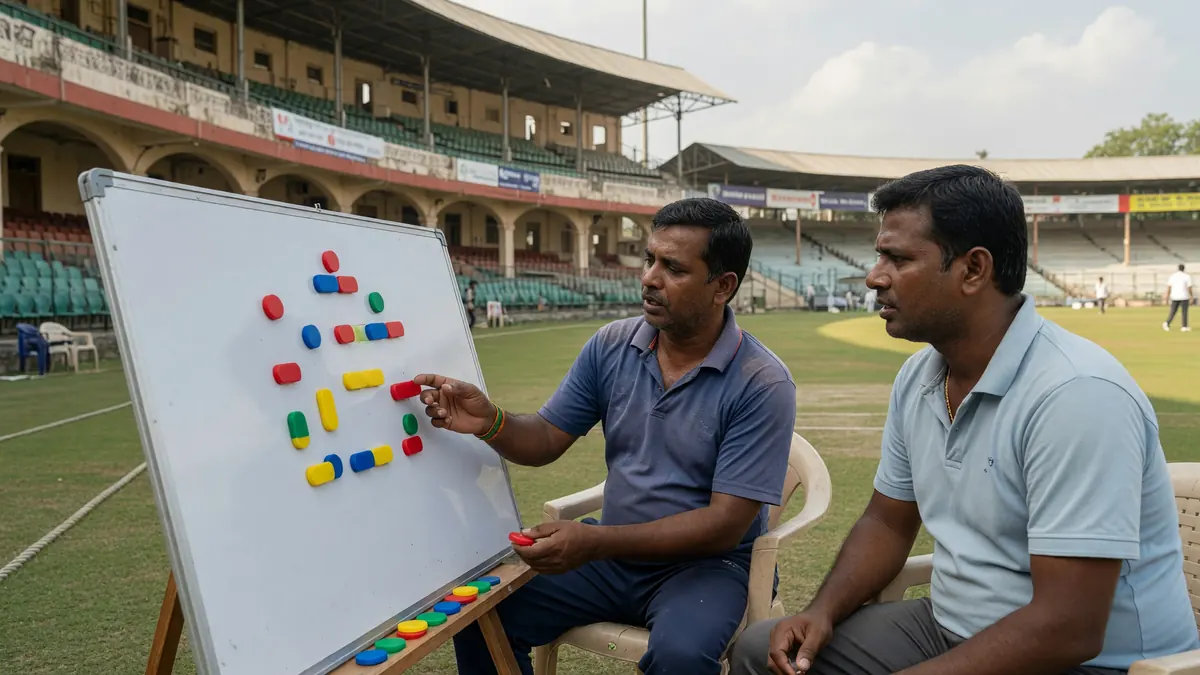 Player planning a fantasy cricket XI